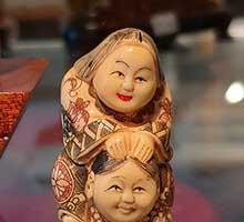 Two women - netsuke